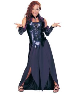 Halloween Enchantress Bustier Costume 10-12 Budget Gothic Fancy Dress